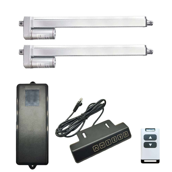 Two 12V 24V 2000N Electric Linear Actuators Synchronous Control Set