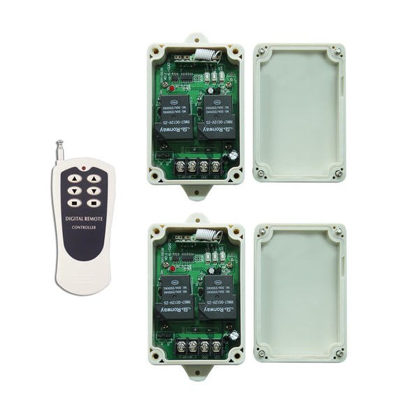30A Wireless Remote Control Switch With  Waterproof Function For Controlling Direction of Motion of Two DC Linear Actuators or Motors (Model 0020604)