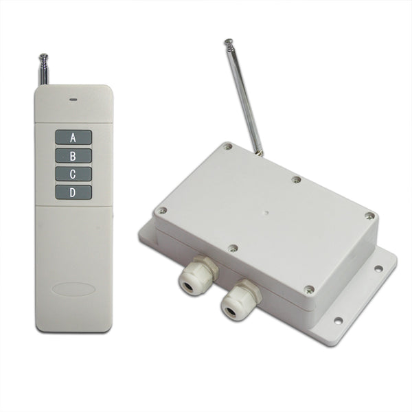 4 Way RF Transmitter and Receiver Kit with AC 110V 220V Voltage Output