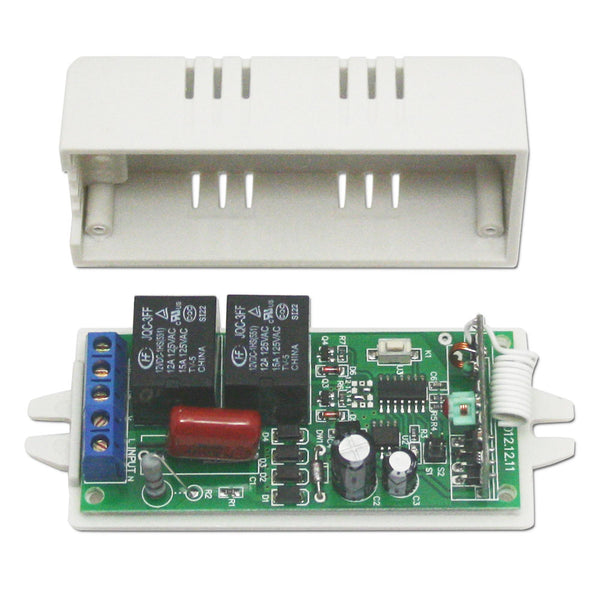 Momentary Mode Radio Control Receiver With 2 Channels AC Power Output (Model 0020097)