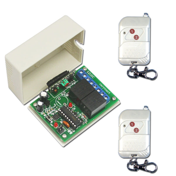 2CH DC RF Wireless Memory Remote Control Switch 433MHz (Model 0020232)