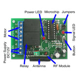 1CH RF DC Electric Motor Controller Momentary Interlocking Mode (Model 0020202)