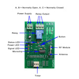 DC High Power 30A 100m Range Time Delay Remote Control Transmitter Receiver (Model 0020651)