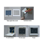 86 Type AC220V LCD touch sensitive wall switch /motor controller