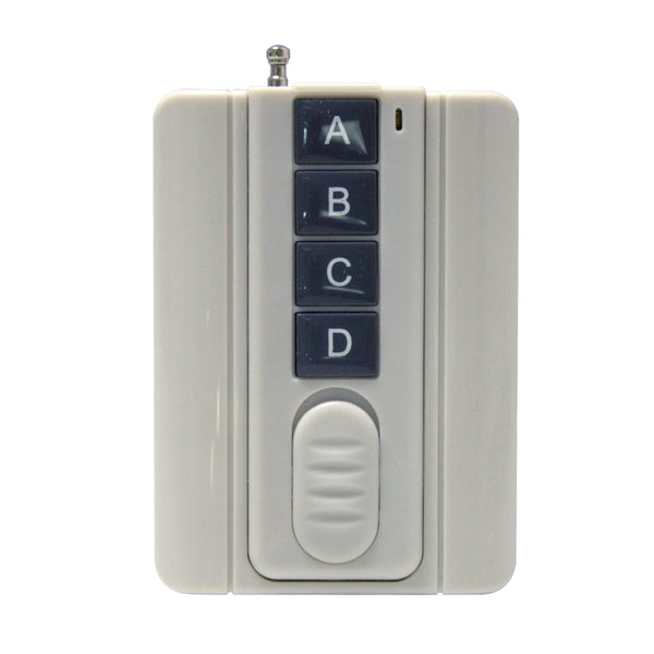 Wall Mounted Support 4 Buttons 500M RF Remote Control / Transmitter (Model 0021042)