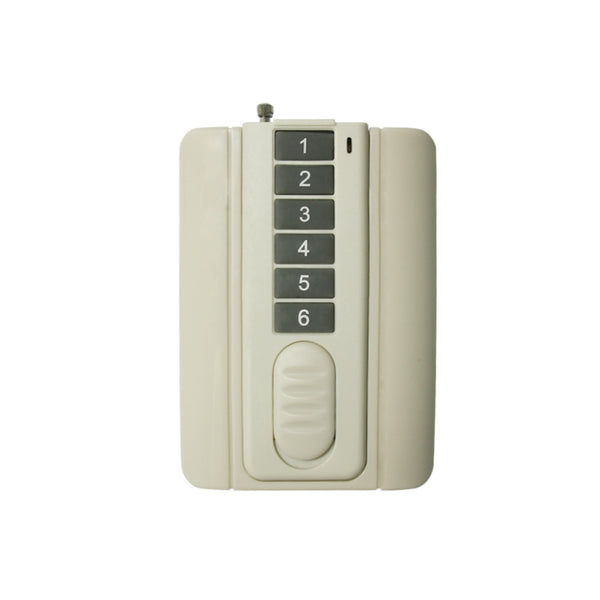 6 Buttons Wireless RF Remote Control /Transmitter With Wall Mounted Support (Model 0021043)