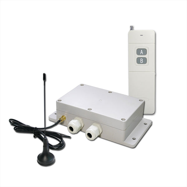 2 Channels 2000M AC 110V 220V 30A Power Output Wireless Remote Switch With External Magnetic Sucker Antenna (Model 0020516)