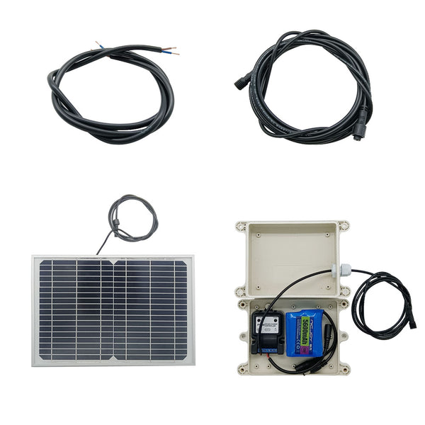 12VDC 10W Solar Power Supply System With 5600mAh Lithium Battery (Model 0010205)