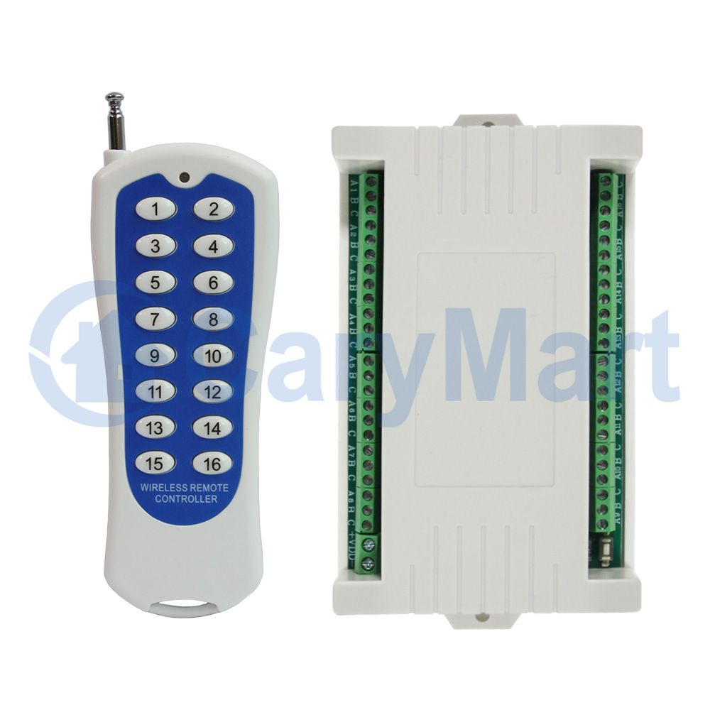 DC Power 16 Relays Outputs – Wireless Remote Switches Online Store
