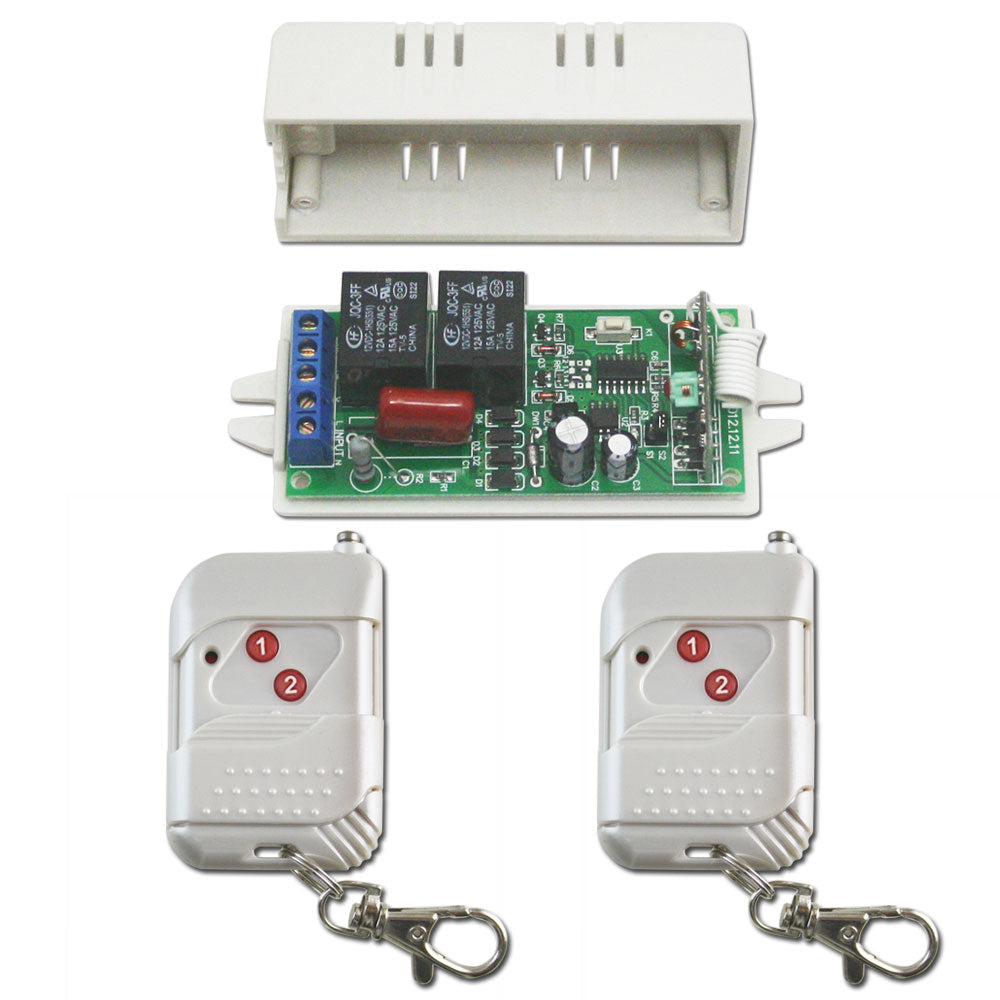 220 Remote Control 2Channels AC 110V 220V Output Wireless Remote Control Switches ...