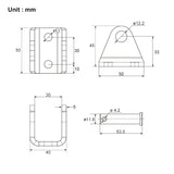 Heavy Duty Linear Actuator Mounting Bracket G (model 0043010)