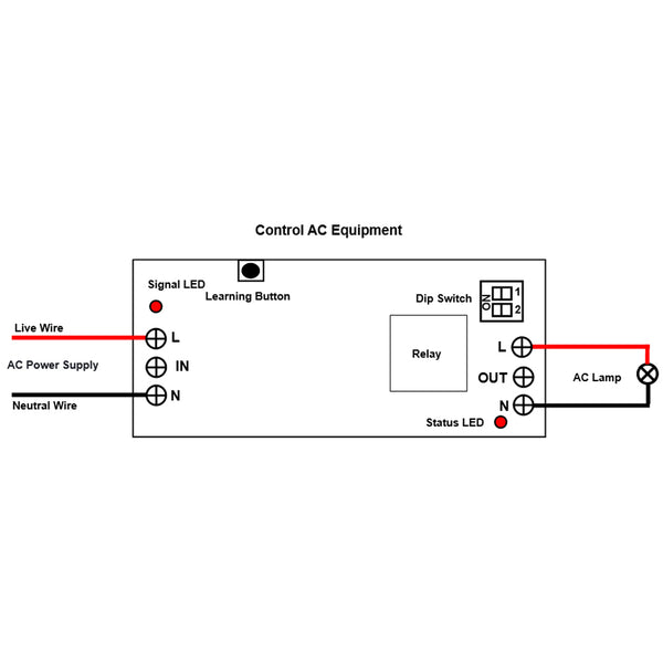 Receiver Module Ac 1 Channel AC 85V~250V 433Mhz RF Receiver Module 3 Modes Control ...
