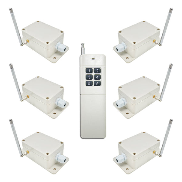 1 Remote Control 6 Receivers Remote System With 30A High Power Output ...