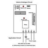 100M 1Way Wireless RF Remote Control Switch With Dry Contact Output (Model 0020010)