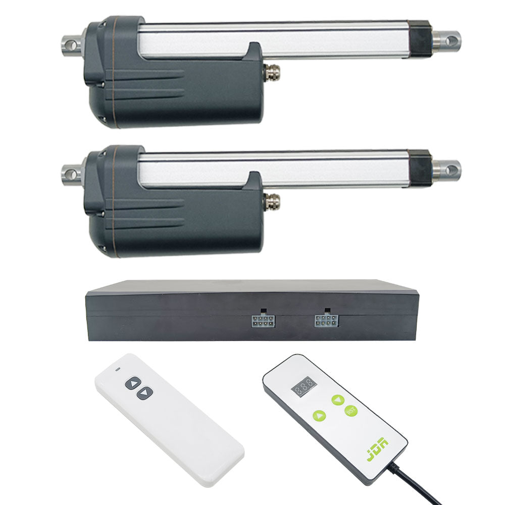 Two 2700lbs 12000N Linear Actuators Heavy Load Synchronous Control Set ...