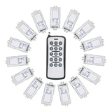 15 Channels AC 110V 220V RF Wireless Remote Kit 1 Remote Control and 15 Receivers (Model 0020626)
