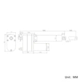 1500MM Stroke High Torque Linear Actuator with Remote Control