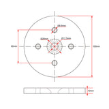 Head Fixed Mounting Circular Disk Bracket for Electric Linear Actuator C & F (Model 0043075)