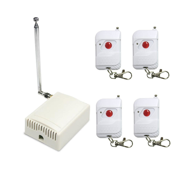 DC 6V/9V/12V/24V Wireless RC Switch With 4 Remotes & One 4 CH Receiver