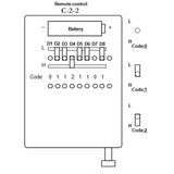 2 Buttons 100M RF Remote Control / Transmitter With Sliding Cover (Model 0021005)