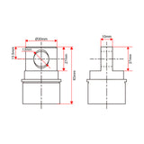 Rear Mounting Connector Customization for Linear Actuator F (Model 0044112)