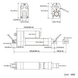 Quiet & Waterproof Linear Actuator IP67 Home and Outdoor Use 4 Inch 100mm (Model 0041934)