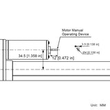 Electric Linear Actuator A Manual Operating Device (Model 0044130)