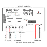 2CH Long Range Wireless Relay Board Receiver Delay Time Adjustable (Model 0020484)