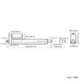 Adjustable Stroke Linear Actuator/Electric Cylinder 2000N Thrust 4 Inches 100MM Stroke DC 12V 24V (Model 0041691)