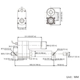Potentiometer Linear Actuator with Position Feedback High Power 6" 150MM Stroke (Model 0041552-2)