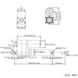 Potentiometer Linear Actuator with Position Feedback High Power 28" 700MM Stroke (Model 0041549-2)