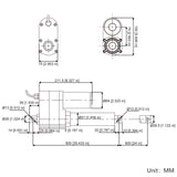 1600 lbs 7000N High Torque Linear Actuator 24 Inches 600MM Stroke Length (Model 0041546 )