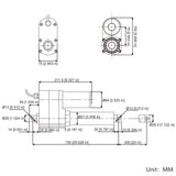 Potentiometer Linear Actuator with Position Feedback High Power 20" 500MM Stroke (Model 0041545-2)