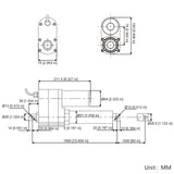 670 lbs 3000N High Torque Linear Actuator 60 Inches 1500MM Stroke Length (Model 0041556)