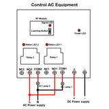 One-Control-Six 30A High Load RF Wireless Relay Switch With 1 12 Channel Transmitter And 6 Receivers (Model 0020745)