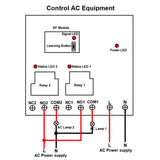 500M AC Wireless Remote Control Kit With 30A  Dry Contact Relay Output (Model 0020748)