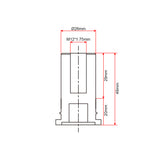 Rear Mounting Connector Customization for Linear Actuator C (Model 0044110)