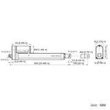 Column Lift Linear Actuator 700MM Stroke Telescoping Linear Actuator (Model 0041632)