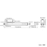 Versatile 2000N Linear Actuator 10MM Stroke DC 12V 24V (Model 0041630)
