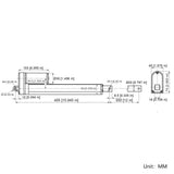 2000N Linear Actuator 300MM Stroke DC 12V 24V Electric Push Rod (Model 0041504)