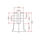 Rear Mounting Connector Customization for Linear Actuator C (Model 0044110)
