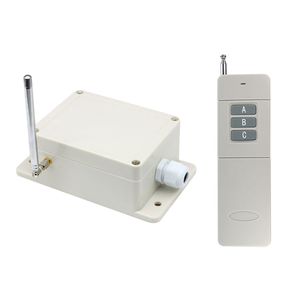 30A 1KM Long Range RF Remote Control Kit With 2 Dry Contacts Relays ...