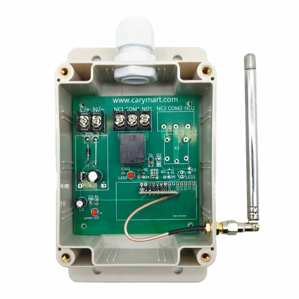 1Way Dry Relay Output RF Waterproof Wireless Remote Control System ...