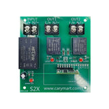 2 Channels AC 110V 220V Power Output AC Light/Lamp Wireless Remote Control Switch (Model 0020396)