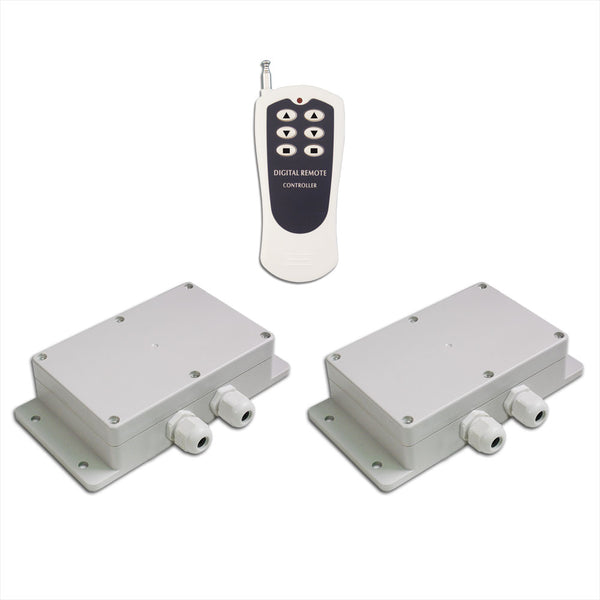 2 Channels AC Wireless Motor Control Switch with Waterproof Case