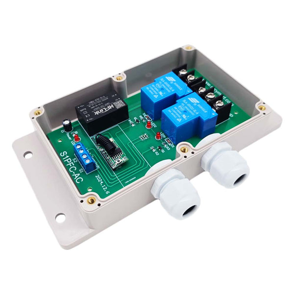 Motor Control Switch Module 2 Channels AC Wireless Motor Control Switch with Waterproof Case ...