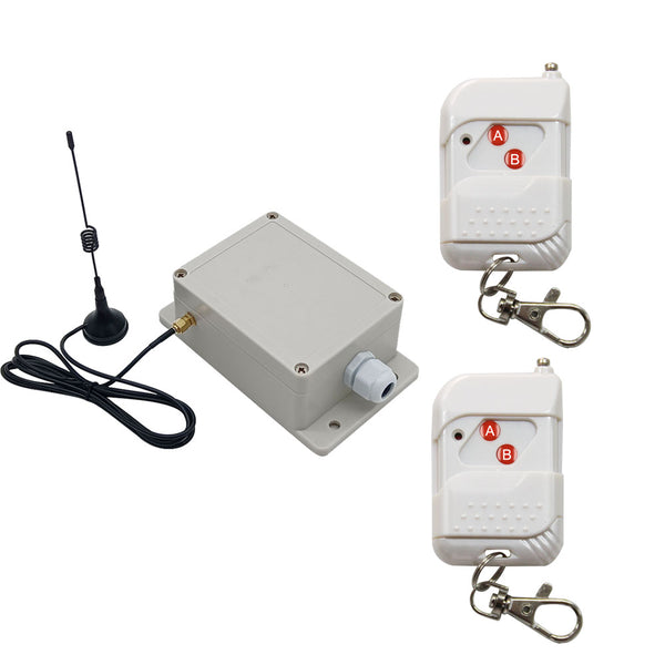 2 Way DC Input and Relay Contact Output Wireless Remote Control Switch ...