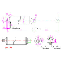 200N Thrust Fast Linear Actuator DC 12 24V 8 Inches 200MM Stroke Length (Model 0041564)