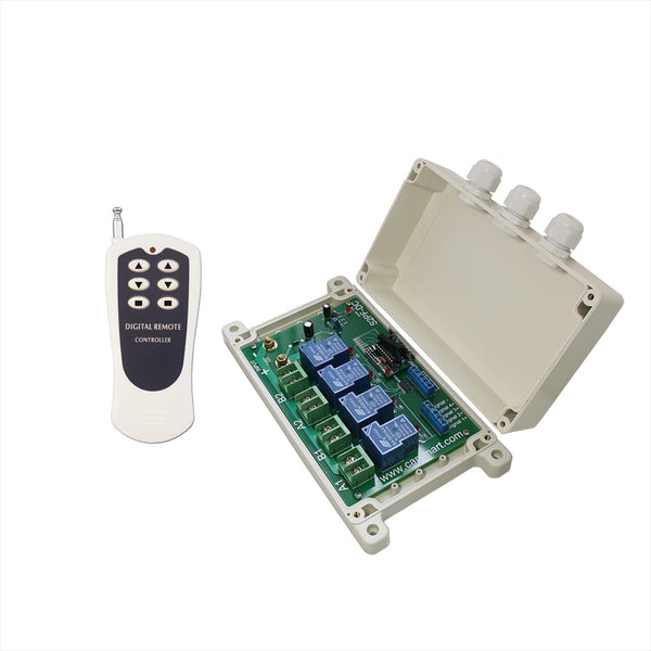 30A RF Wireless Remote Switch Be Used To Control Two DC Motors Or Linear Actuators (Model 0020481)