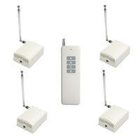 1KM Relay output Remote Control System 1 RF Transmitter & 4 Receivers